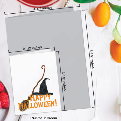 Broom, Greeting Card (#8751C), Enclosure, www.printedcanvas.com