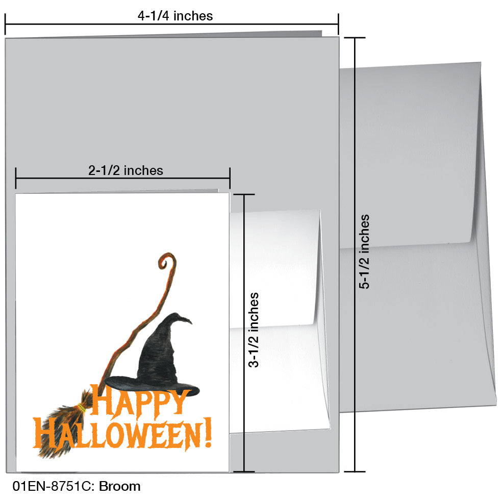 Broom, Greeting Card (#8751C)