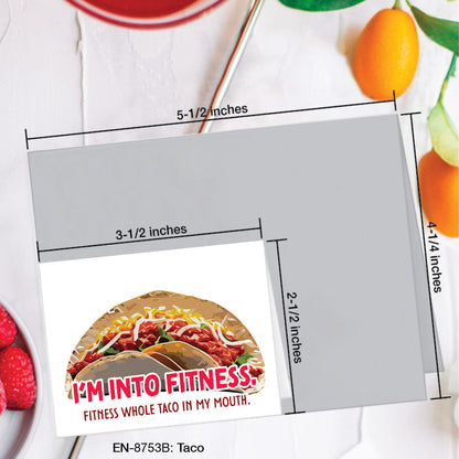 Taco, Greeting Card (8753B), Enclosure, www.printedcanvas.com
