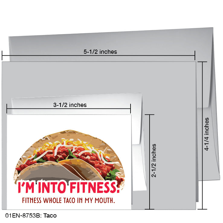 Taco, Greeting Card (8753B) - Printed Canvas