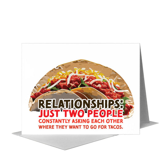 Taco, Greeting Card (#8753E) A2 Card Front, www.printedcanvas.com