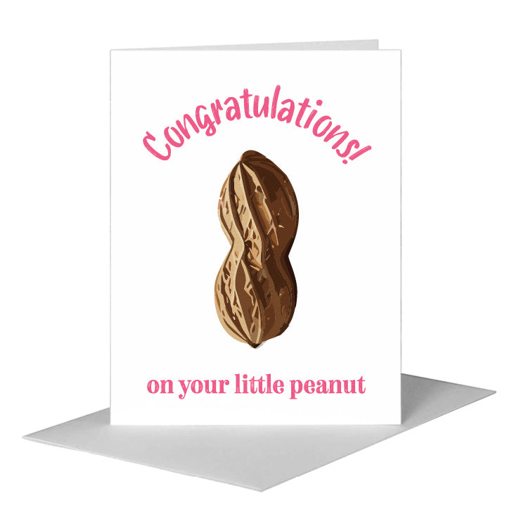 Peanut, Greeting Card (#8754B) A2 Card Front, www.printedcanvas.com