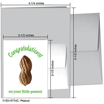 Peanut, Greeting Card (8754C), Enclosure Card, www.printedcanvas.com