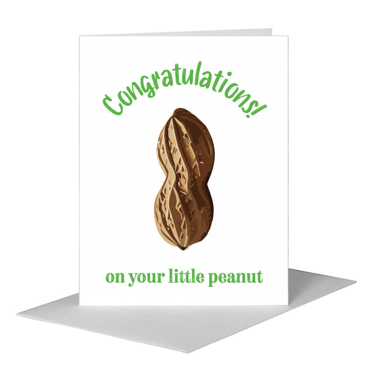 Peanut, Greeting Card (#8754C) A2 Card Front, www.printedcanvas.com