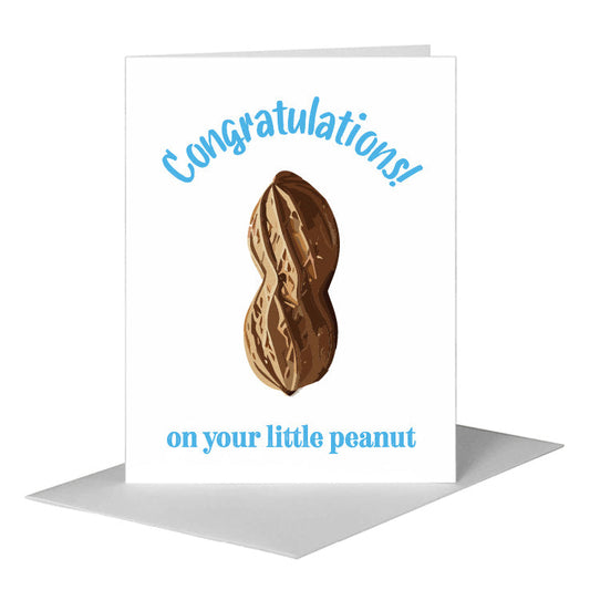 Peanut, Greeting Card (#8754D) A2 Card Front, www.printedcanvas.com