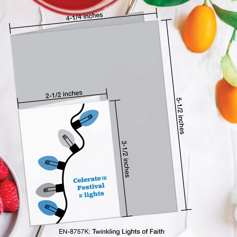 Twinkling Lights of Faith, Greeting Card (8757K), Enclosure Card, www.printedcanvas.com
