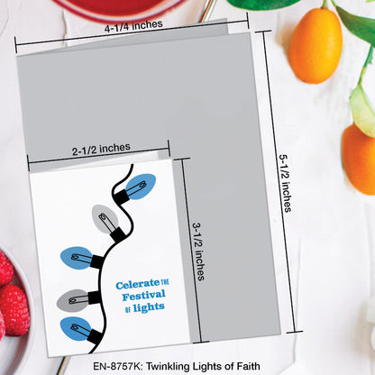 Twinkling Lights of Faith, Greeting Card (8757K), Enclosure Card, www.printedcanvas.com