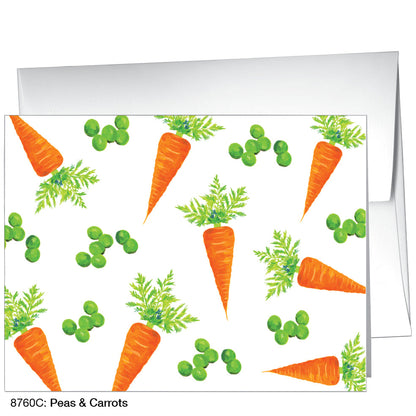 Peas & Carrots, Greeting Card (8760C), A2, printedcanvas.com
