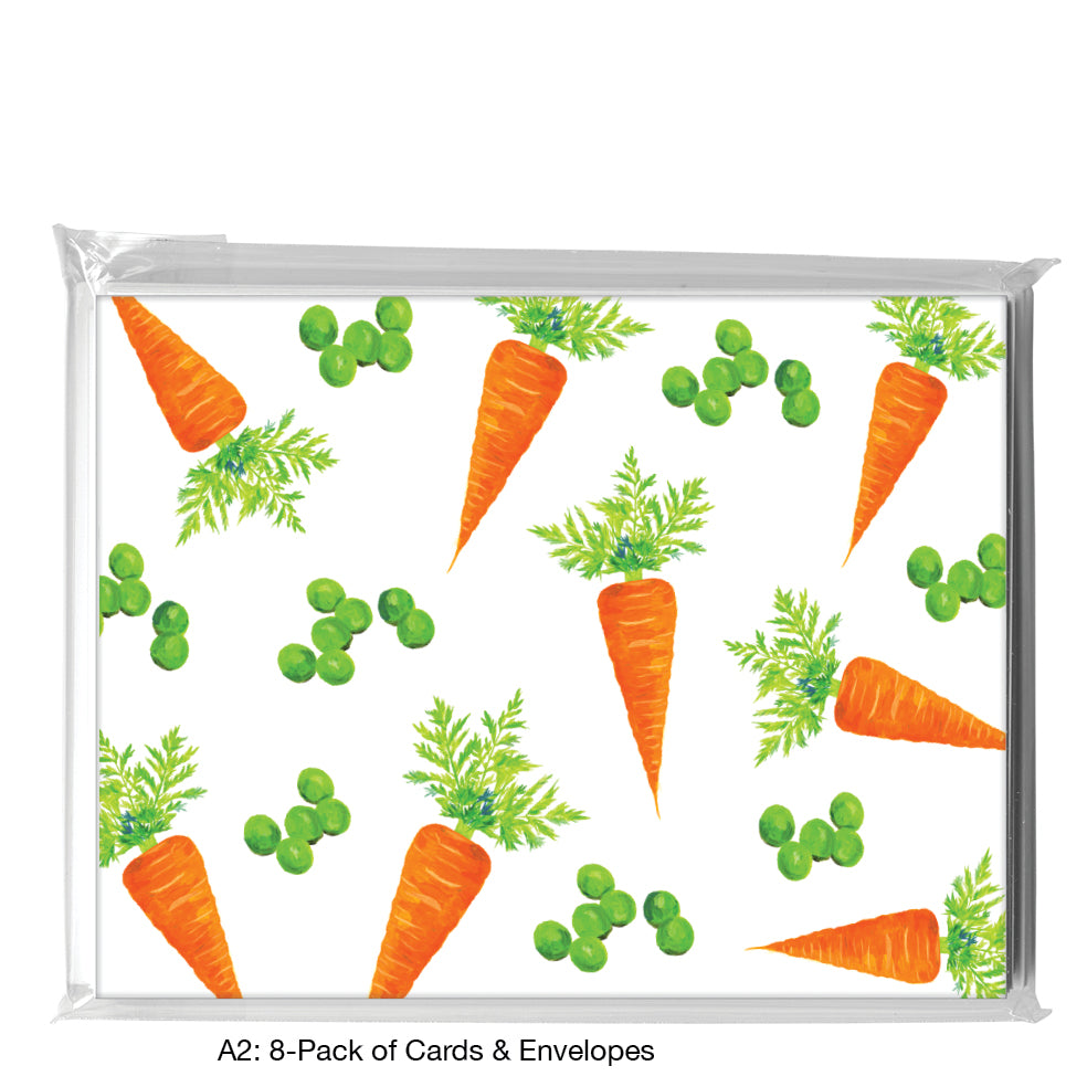 Peas & Carrots, Greeting Card (8760C)
