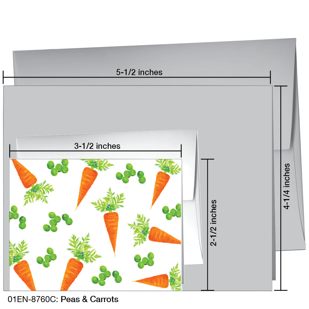 Peas & Carrots, Greeting Card (8760C)