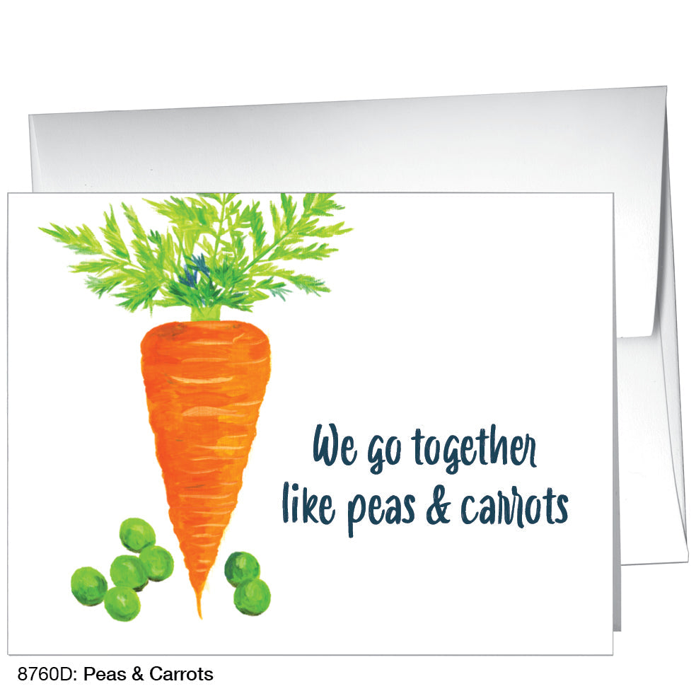 Peas & Carrots, Greeting Card (8760D), A2, printedcanvas.com
