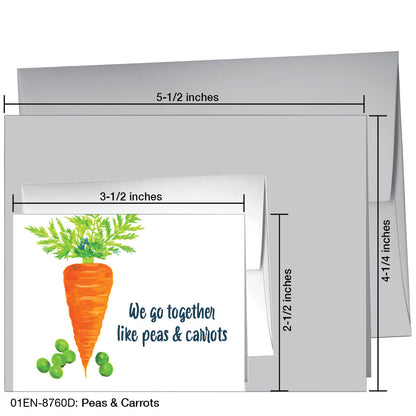 Peas & Carrots, Greeting Card (8760D), Enclosure, printedcanvas.com