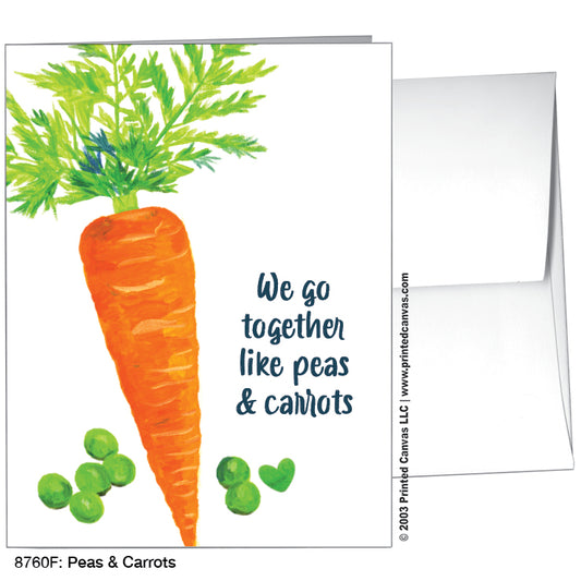 Peas & Carrots, Greeting Card (#8760F)
