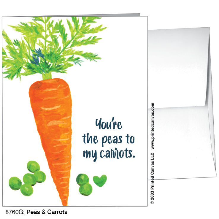 Peas & Carrots, Greeting Card (#8760G)