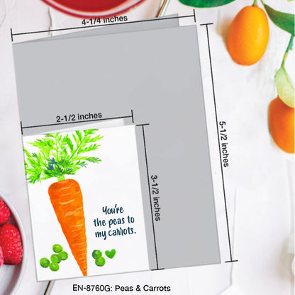 Peas & Carrots, Greeting Card (#8760G)