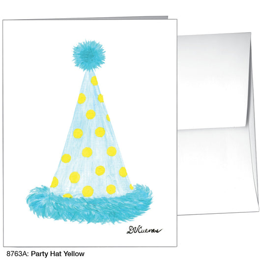 Party Hat Yellow, Greeting Card (8763A)
