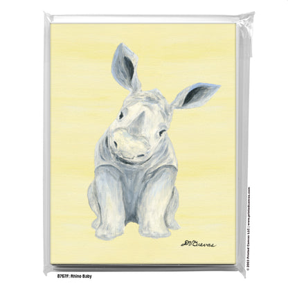 Rhino Baby, Greeting Card (#8767F)