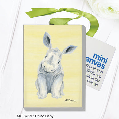 Rhino Baby, Mini Canvas (MC-8767F)