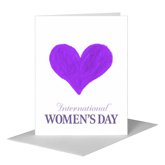 Heart Filled - Purple, Greeting Card (#8771F) A2 Card Front, www.printedcanvas.com