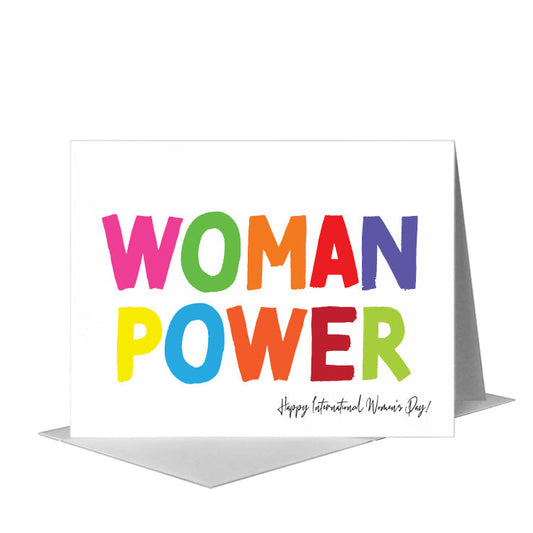 Woman Power, Greeting Card (#8772A) A2 Card Front, www.printedcanvas.com