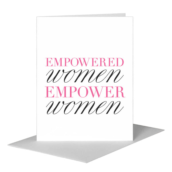 Woman Power, Greeting Card (#8772C) A2 Card Front, www.printedcanvas.com