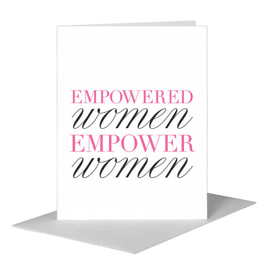 Woman Power, Greeting Card (#8772C) A2 Card Front, www.printedcanvas.com