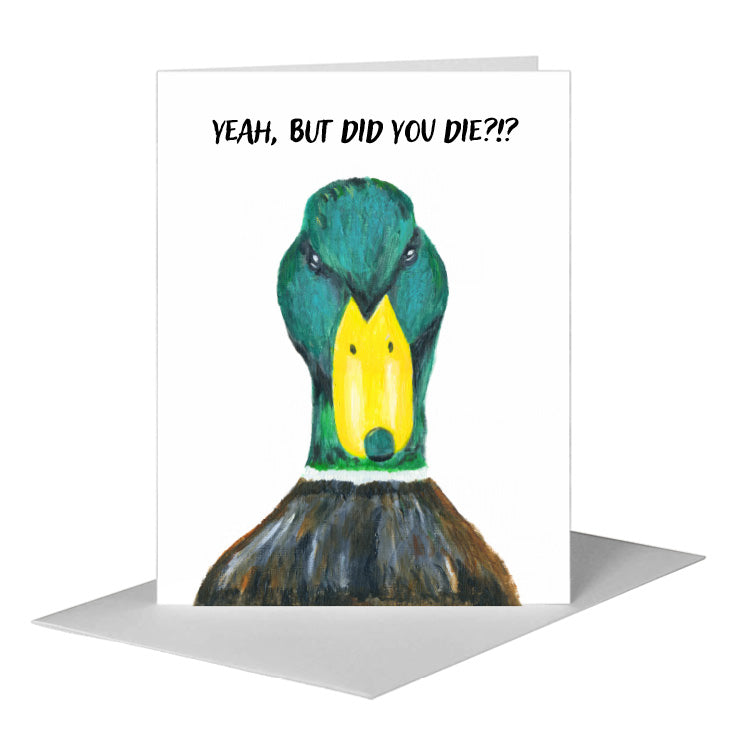Duck, Greeting Card (#8773B) A2 Card Front, www.printedcanvas.com
