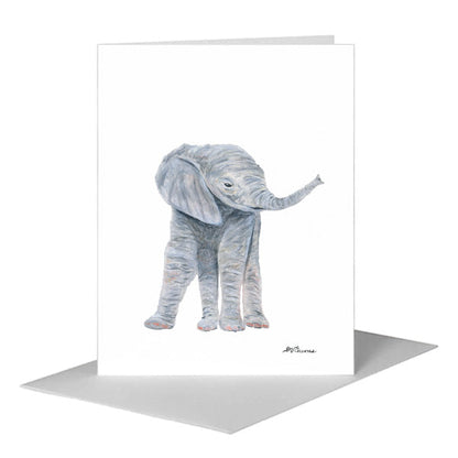 Elephant Baby, Greeting Card (#8774A) A2 Card Front, www.printedcanvas.com