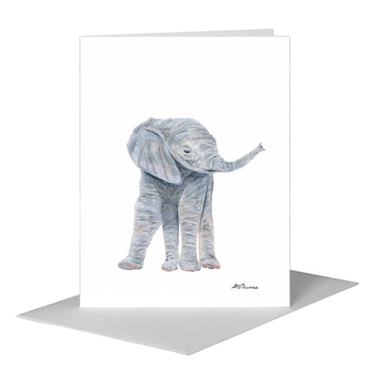 Elephant Baby, Greeting Card (#8774A) A2 Card Front, www.printedcanvas.com