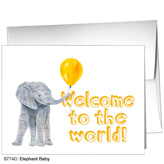 Elephant Baby, Greeting Card (8774C)