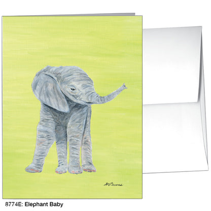 Elephant Baby, Greeting Card (8774E) - Printed Canvas