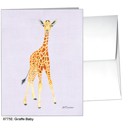 Giraffe Baby, Greeting Card (8775E) - Printed Canvas