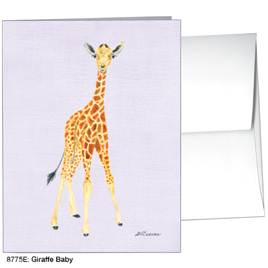 Giraffe Baby, Greeting Card (8775E) - Printed Canvas
