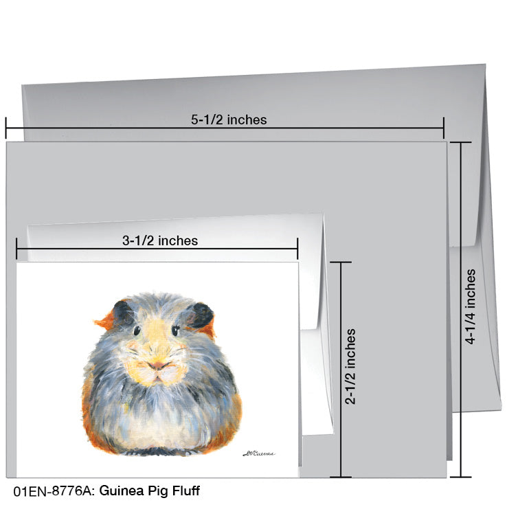 Guinea Pig Fluff, Greeting Card (8776A), Enclosure Card, www.printedcanvas.com
