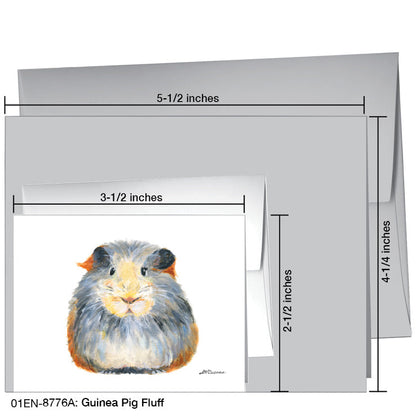 Guinea Pig Fluff, Greeting Card (8776A), Enclosure Card, www.printedcanvas.com