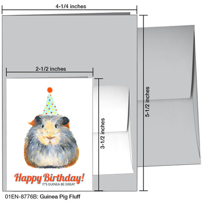 Guinea Pig Fluff, Greeting Card (8776B)