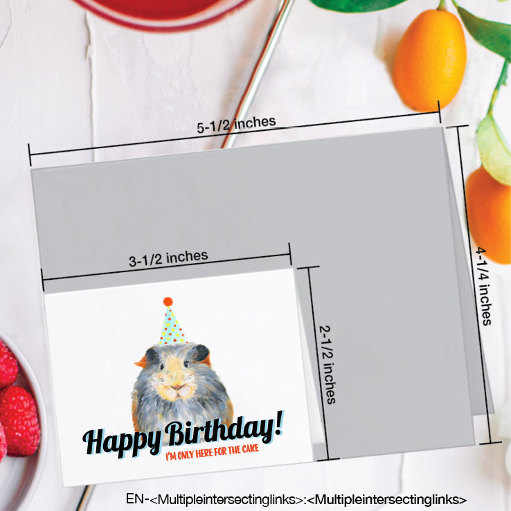 Guinea Pig Fluff, Greeting Card (8776C), Enclosure, www.printedcanvas.com