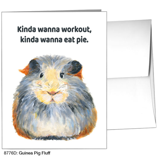Guinea Pig Fluff, Greeting Card (8776D)
