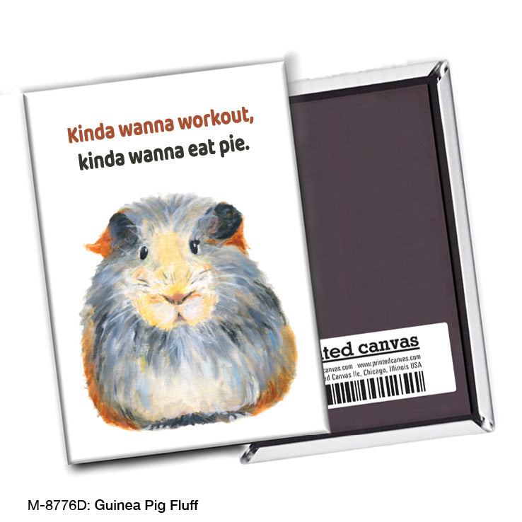 Guinea Pig Fluff, Magnet (M-8776D), Front, www.printedcanvas.com