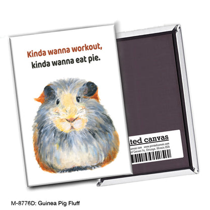 Guinea Pig Fluff, Magnet (M-8776D), Front, www.printedcanvas.com