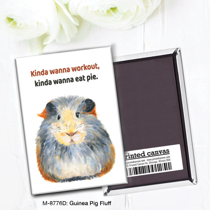 Guinea Pig Fluff, Magnet (M-8776D), front, printedcanvas.com