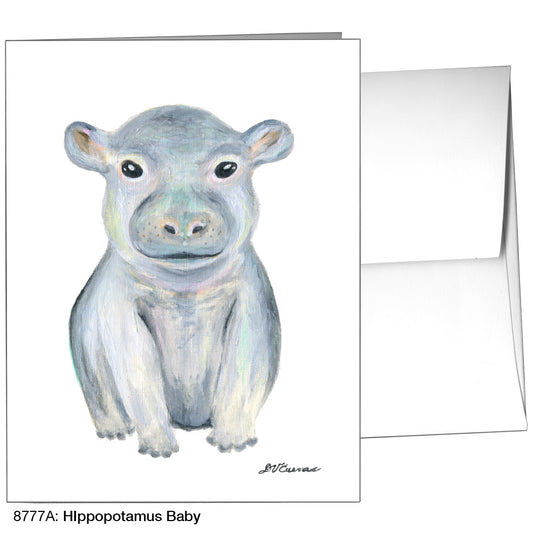 Hippopotamus  Baby, Greeting Card (8777A)