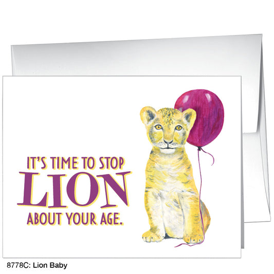 Lion Baby, Greeting Card (#8778C)