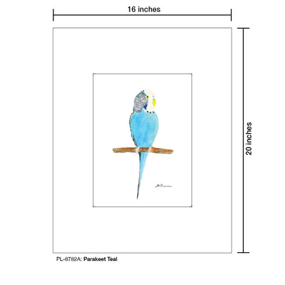 Parakeet Blue, Print (#8782A)