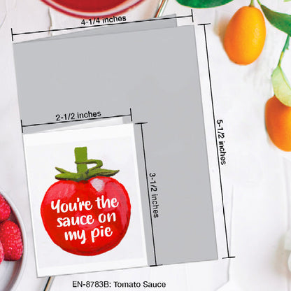 Tomato Sauce, Greeting Card (8783B), Enclosure, www.printedcanvas.com
