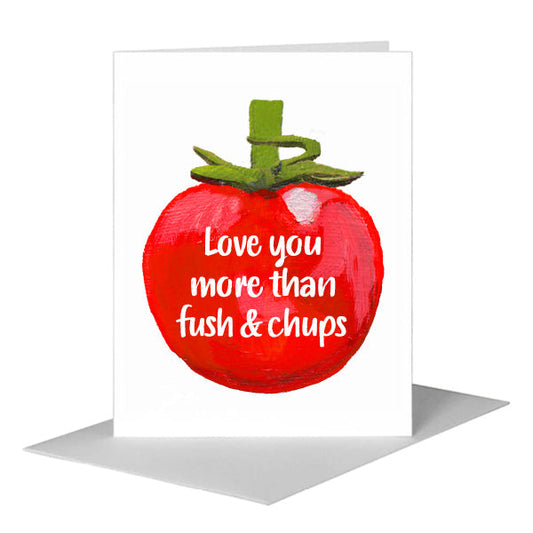 Tomato Sauce, Greeting Card (#8783G) A2 Card Front, www.printedcanvas.com
