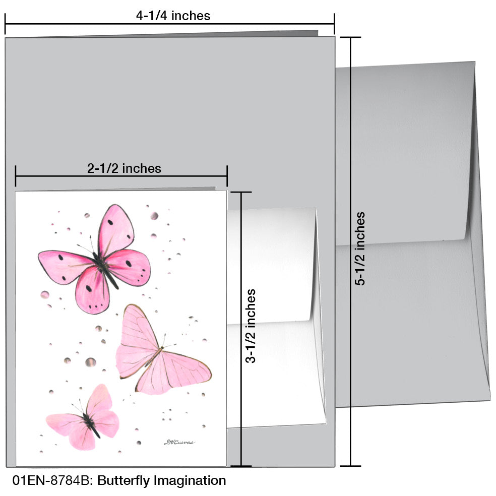 Butterfly Imagination, Greeting Card (8784B)