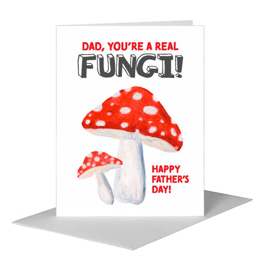 Mushrooms - Red, Greeting Card (#8785BB) A2 Card Front, www.printedcanvas.com
