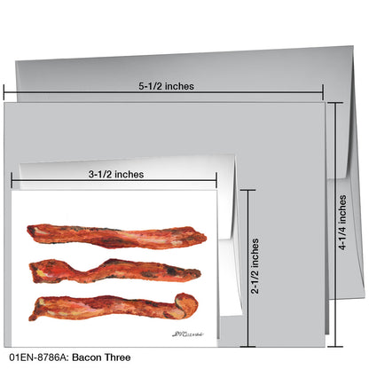 Bacon Three, Greeting Card (8786A)