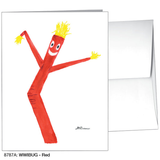 WWIBUG - Red, Greeting Card (#8787A)